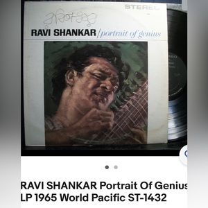Set of 2 vinyl records: Ravi Shankar Music of India/portrait of a genius 60s/50s
